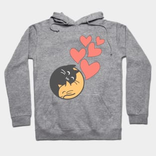 Purrfect Love Hearts Hoodie